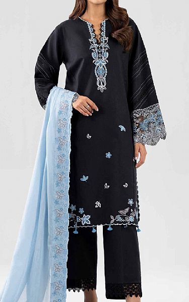 Nishat Black Lawn Suit | Pakistani Lawn Dress in USA- Image 1