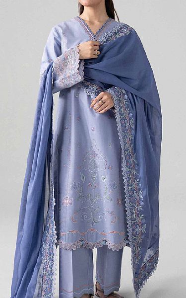 Nishat Blue Haze Lawn Suit | Pakistani Lawn Dress in USA- Image 1