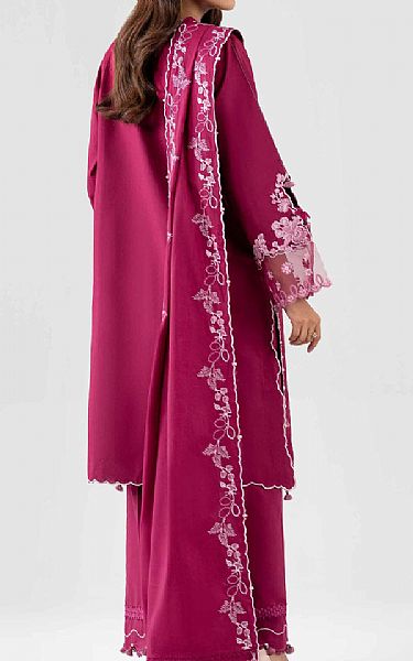 Nishat Raspberry Lawn Suit | Pakistani Lawn Dress in USA- Image 2