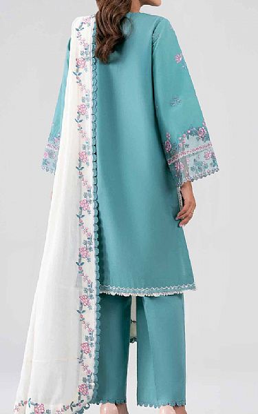 Nishat Hippie Blue Lawn Suit | Pakistani Lawn Dress in USA- Image 2