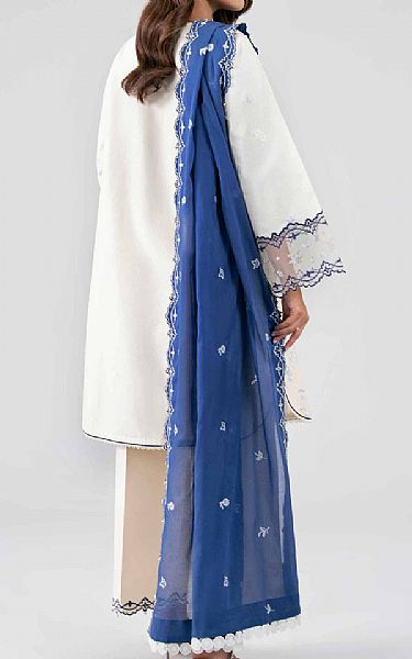 Nishat Off White Lawn Suit | Pakistani Lawn Dress in USA- Image 2