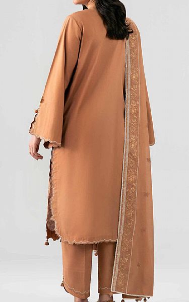 Nishat Light Salmon Lawn Suit | Pakistani Lawn Dress in USA- Image 2