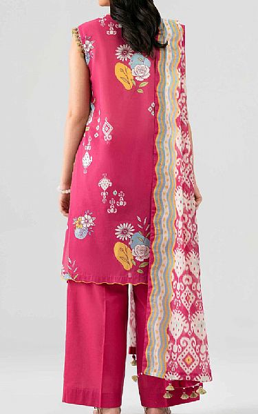 Nishat Cerise Pink Lawn Suit | Pakistani Lawn Dress in USA- Image 2