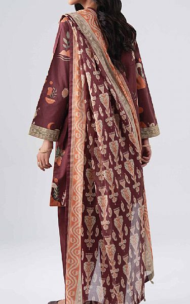Nishat Dusty Rose Lawn Suit | Pakistani Lawn Dress in USA- Image 2