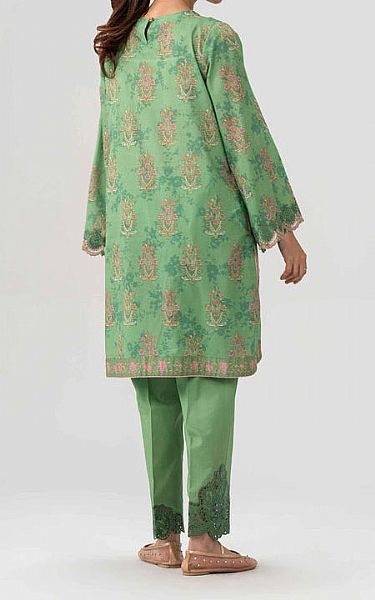 Nishat Green Lawn Suit (2 pcs) | Pakistani Lawn Dress in USA- Image 2
