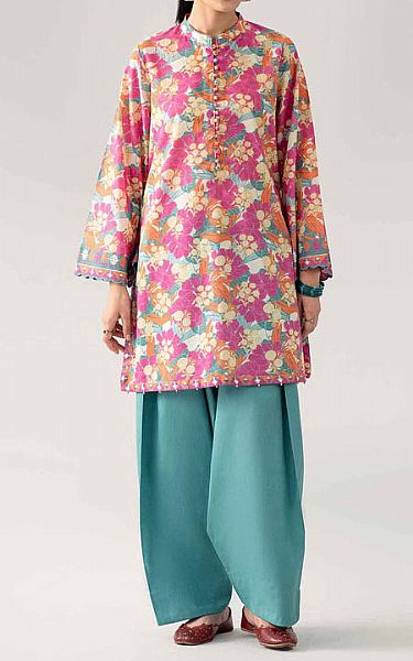Nishat Multicolor Lawn Suit (2 pcs) | Pakistani Lawn Dress in USA- Image 1