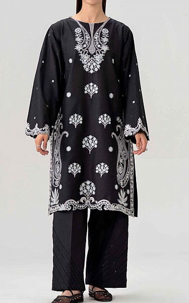 Nishat Black Lawn Suit (2 pcs) | Pakistani Lawn Dress in USA- Image 1