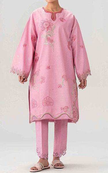 Nishat Pink Lawn Suit (2 pcs) | Pakistani Lawn Dress in USA- Image 1