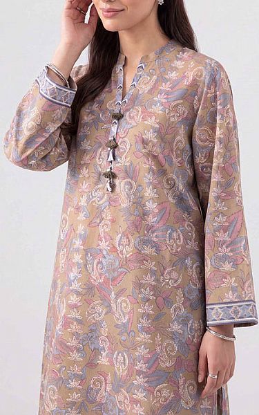 Nishat Ivory/Grey Lawn Suit (2 pcs) | Pakistani Lawn Dress in USA- Image 2