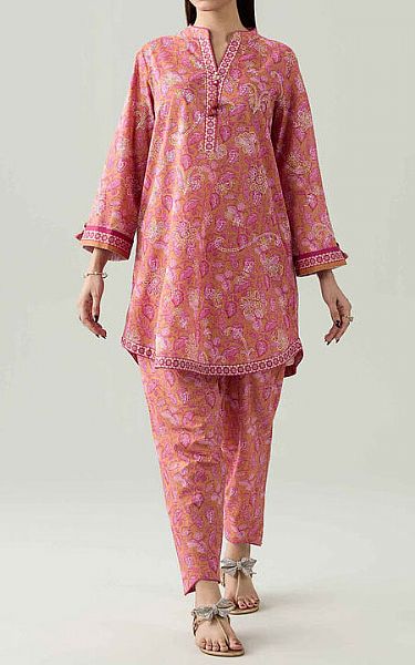 Nishat Pink Lawn Suit (2 pcs) | Pakistani Lawn Dress in USA- Image 1