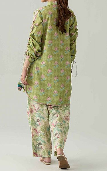 Nishat Mint Green Lawn Suit (2 pcs) | Pakistani Lawn Dress in USA- Image 2