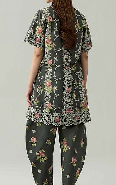 Nishat Black Lawn Suit (2 pcs) | Pakistani Lawn Dress in USA- Image 2
