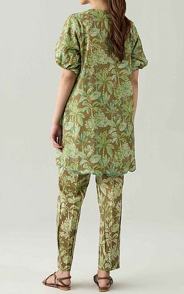 Nishat Green Lawn Suit (2 pcs) | Pakistani Lawn Dress in USA- Image 2