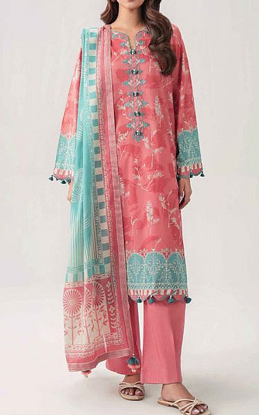 Nishat Coral Lawn Suit | Pakistani Lawn Dress in USA- Image 1