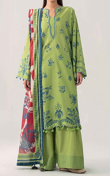 Nishat Green Lawn Suit | Pakistani Lawn Dress in USA- Image 1