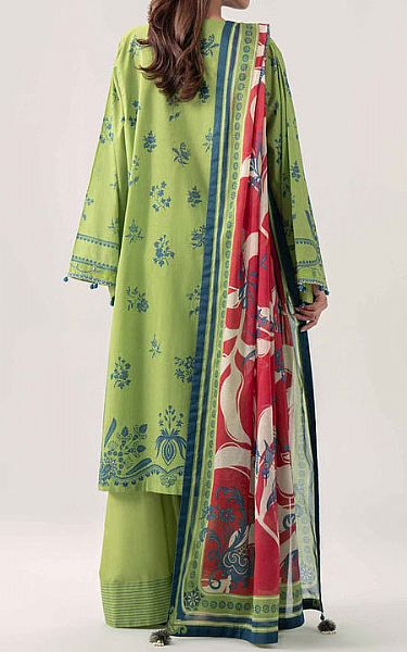 Nishat Green Lawn Suit | Pakistani Lawn Dress in USA- Image 2