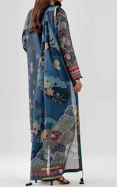 Nishat Midnight Blue Lawn Suit | Pakistani Lawn Dress in USA- Image 2
