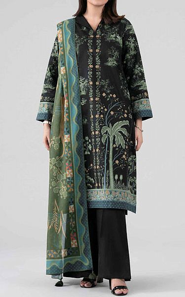 Nishat Black Lawn Suit | Pakistani Lawn Dress in USA- Image 1