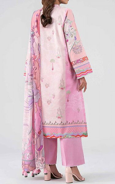 Nishat White/Pink Lawn Suit | Pakistani Lawn Dress in USA- Image 2