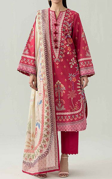 Nishat Crimson Lawn Suit | Pakistani Lawn Dress in USA- Image 1