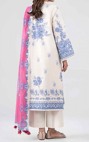 Nishat Off-white Lawn Suit | Pakistani Lawn Dress in USA- Image 2