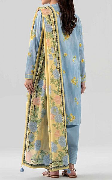 Nishat Baby Blue Lawn Suit | Pakistani Lawn Dress in USA- Image 2