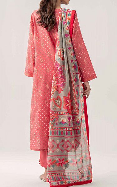 Nishat Pink Lawn Suit | Pakistani Lawn Dress in USA- Image 2