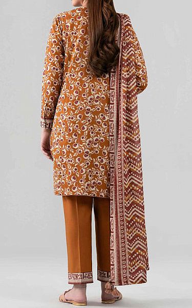Nishat Mustard Lawn Suit | Pakistani Lawn Dress in USA- Image 2