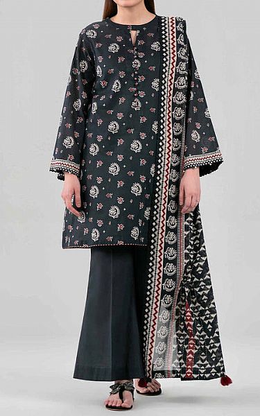Nishat Black Lawn Suit | Pakistani Lawn Dress in USA- Image 1