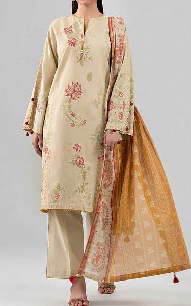 Nishat Tan Lawn Suit | Pakistani Lawn Dress in USA- Image 1