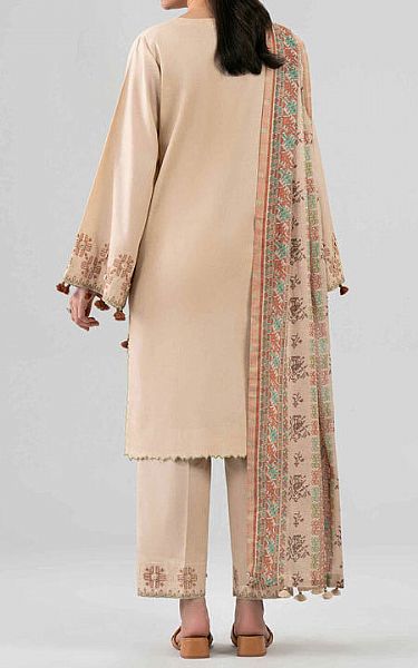Nishat Ivory Lawn Suit | Pakistani Lawn Dress in USA- Image 2