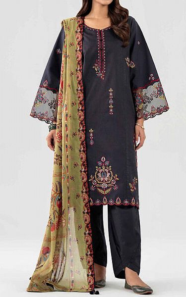 Nishat Black Lawn Suit | Pakistani Lawn Dress in USA- Image 1