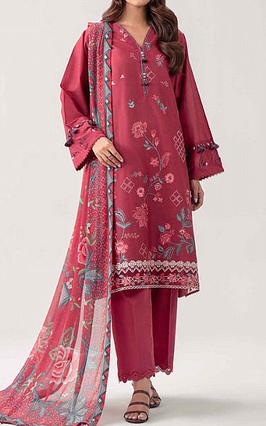 Nishat Crimson Lawn Suit | Pakistani Lawn Dress in USA- Image 1