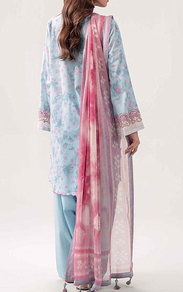 Nishat Light Turquoise Lawn Suit | Pakistani Lawn Dress in USA- Image 2