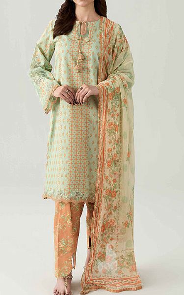 Nishat Aqua Lawn Suit | Pakistani Lawn Dress in USA- Image 1