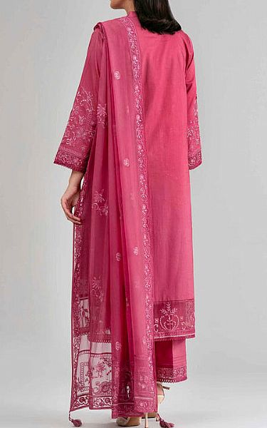 Nishat Cranberry Cambric Suit | Pakistani Lawn Dress in USA- Image 2