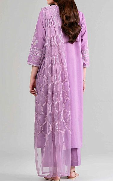 Nishat Lavender Cambric Suit | Pakistani Lawn Dress in USA- Image 2
