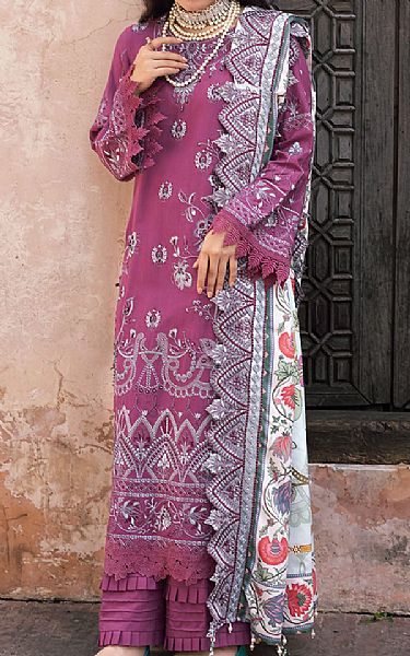Nureh Rouge Pink Khaddar Suit | Pakistani Winter Dresses- Image 1