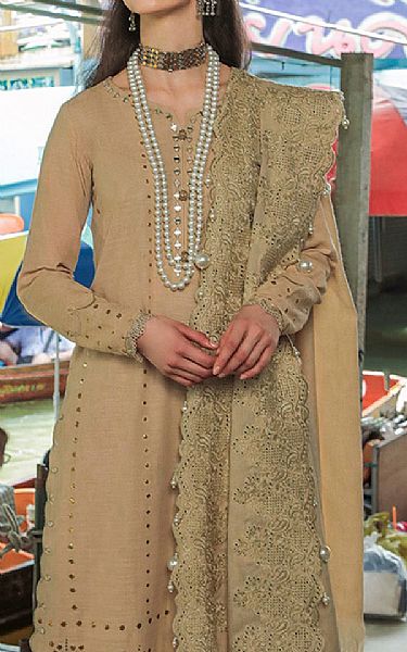 Nureh Tan Khaddar Suit | Pakistani Winter Dresses- Image 2