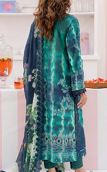 Nureh Teal Lawn Suit | Pakistani Lawn Dress in USA- Image 2
