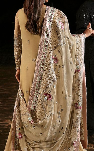 Nureh Fawn Chiffon Suit | Pakistani Embroidered Chiffon Dresses USA- Image 2