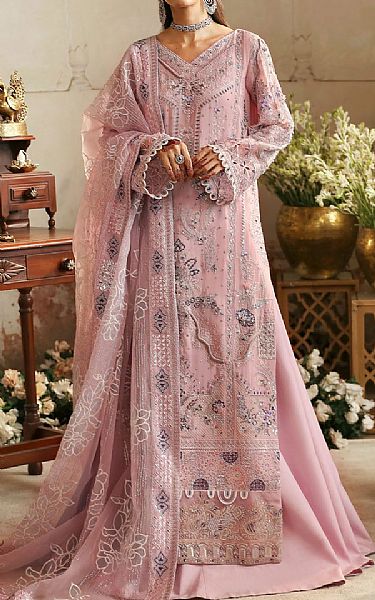 Nureh Pink Chiffon Suit | Pakistani Embroidered Chiffon Dresses USA- Image 1