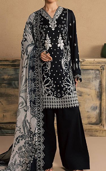Nureh Black Lawn Suit | Pakistani Lawn Dress in USA- Image 1