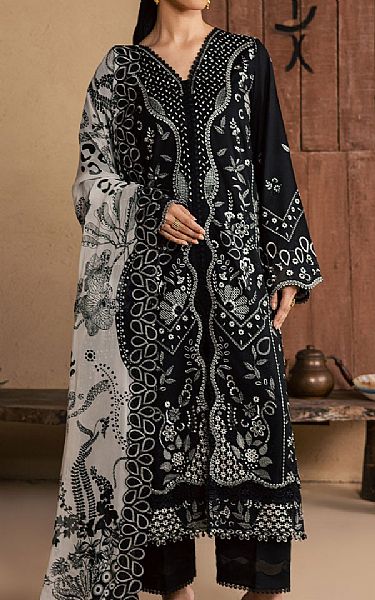 Nureh Black Lawn Suit | Pakistani Lawn Dress in USA- Image 1