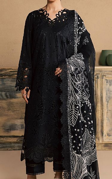 Nureh Black Lawn Suit | Pakistani Lawn Dress in USA- Image 1