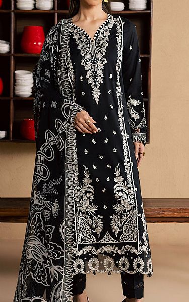 Nureh Black Lawn Suit | Pakistani Lawn Dress in USA- Image 1