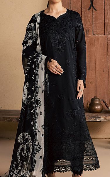 Nureh Black Lawn Suit | Pakistani Lawn Dress in USA- Image 1