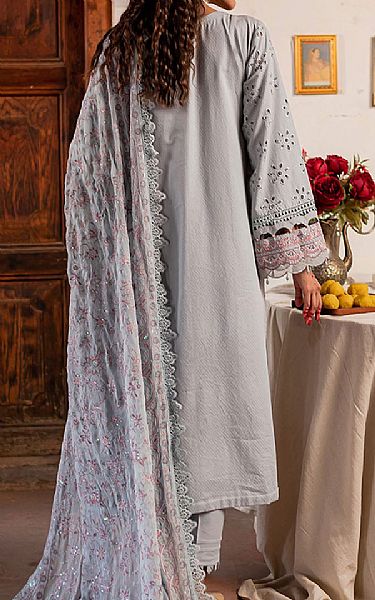 Nureh Grey Lawn Suit | Pakistani Lawn Dress in USA- Image 2