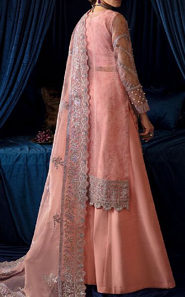 Nureh Tea Pink Chiffon Suit | Pakistani Embroidered Chiffon Dresses USA- Image 2