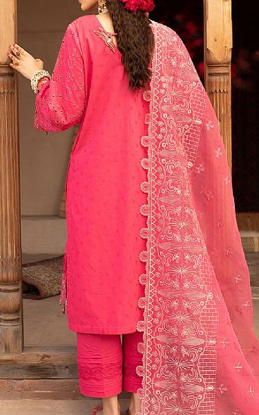 Nureh Hot Pink Lawn Suit | Pakistani Lawn Dress in USA- Image 2